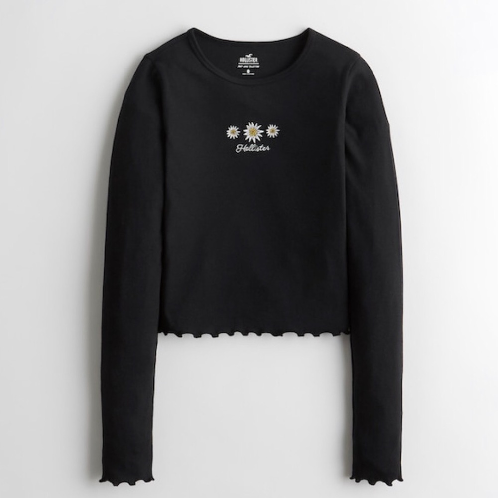 (NWT) Hollister Black Must-Have Baby Tee